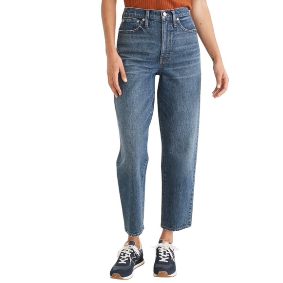Madewell Denim - Madewell Womens Balloon Jeans Size 26 High Rise Rigid Corson Medium Wash NA929